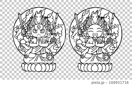 Set, Bato Kannon Bodhisattva, monochrome Set, Bato Kannon Bodhisattva, monochrome 108931716