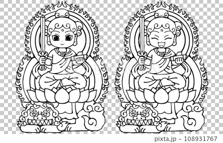 套裝, 文殊菩薩, 單色 108931767