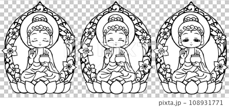 Set, Medicine Buddha, Monochrome Set, Medicine Buddha, Monochrome 108931771