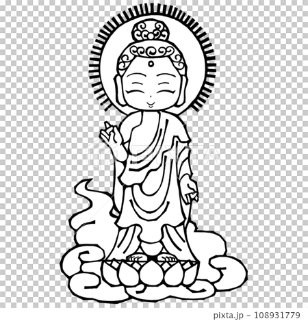 阿彌陀如來（笑，單色） 108931779