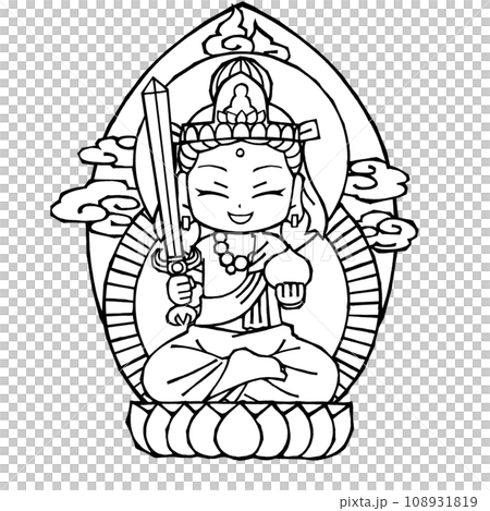 Kokuzo Bodhisattva (lol, monochrome) Kokuzo Bodhisattva (lol, monochrome) 108931819