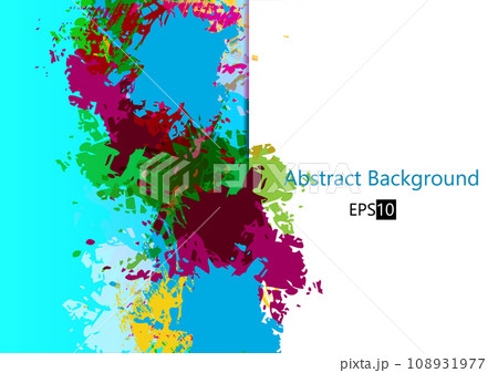 Abstract vector splatter color background modern design. illustration vector design. 108931977