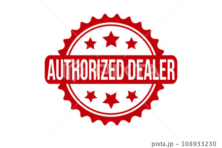 Authorized dealer Rubber Stamp Seal Vector 108933230