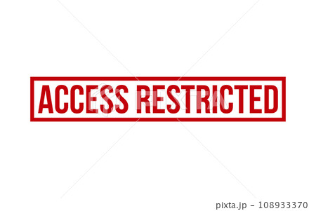 Access restricted Rubber Stamp Seal Vector 108933370