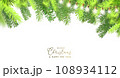 Postcard Xmas border invitation template 108934112