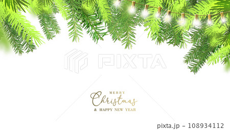 Postcard Xmas border invitation template 108934112