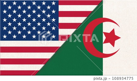 Flags of Ukraine and Algeria. Ukrainian and Algerian relations Flags of Ukraine and Algeria. Ukrainian and Algerian relations 108934775