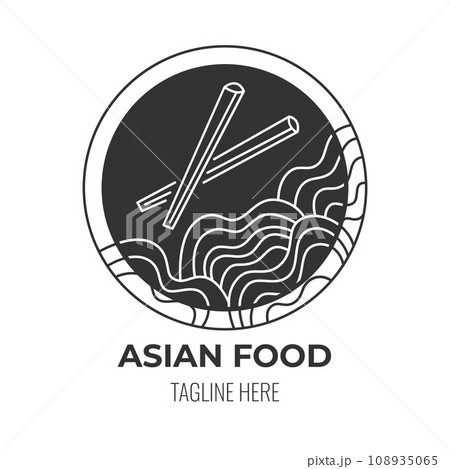 LOGO icon asian food cafe isolated vector design 108935065