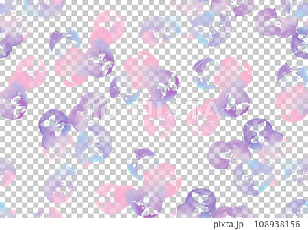 Watercolor circular abstract of butterfly silhouettes (seamless) 108938156