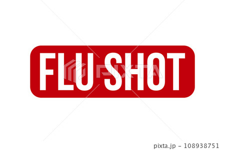 Flu Shot Rubber Stamp Seal Vector 108938751