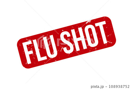 Flu Shot Rubber Stamp Seal Vector 108938752