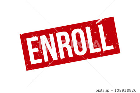 Enroll Rubber Stamp Seal Vector 108938926