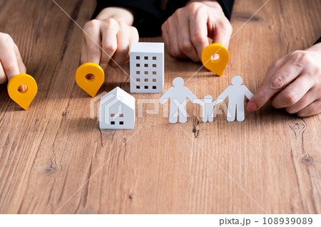 位置情報のクラフトイメージ 位置情報のクラフトイメージ 108939089