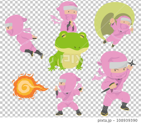 Kunoichi illustration set Kunoichi illustration set 108939390