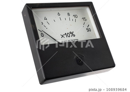 vintage ancient ammeter 108939684