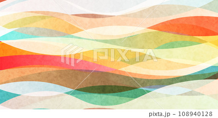 波 和柄 カラフル 模様 背景	 波 和柄 カラフル 模様 背景	 108940128