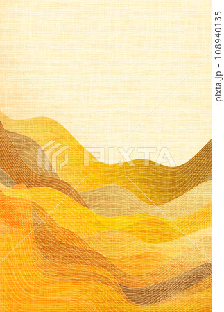 波　和柄　カラフル　模様　背景	 108940135