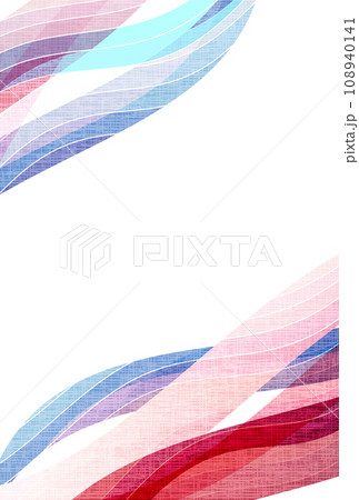 波　和柄　カラフル　模様　背景	 108940141