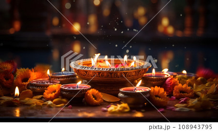 Diwali Festival of Lights Hindu culture of India 108943795