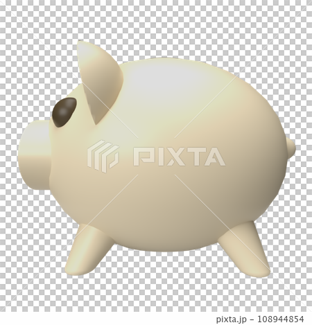 The Piggy Bank and House for earn or saving money concept 3d rendering 108944854