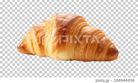 A croissant on the transparent backgrounds A croissant on the transparent backgrounds 108944936