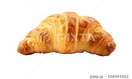 A croissant on the transparent backgrounds A croissant on the transparent backgrounds 108945002