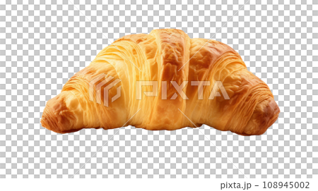 A croissant on the transparent backgrounds A croissant on the transparent backgrounds 108945002