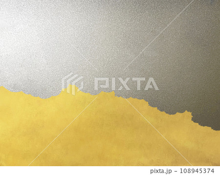 日本の伝統和紙 金と銀のギザギザライン 日本の伝統和紙 金と銀のギザギザライン 108945374