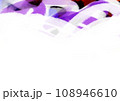 紫が基調の余白のある背景画像 108946610