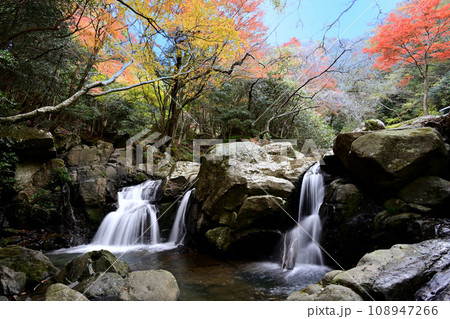 紅葉と尼ン滝 紅葉と尼ン滝 108947266