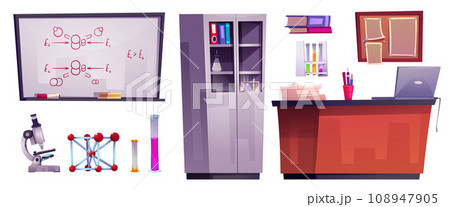 School chemistry classroom or science lab supplies School chemistry classroom or science lab supplies 108947905