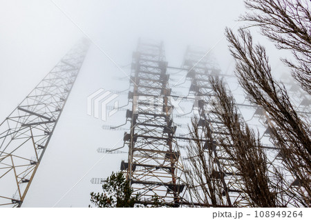 Duga, a Soviet over-the-horizon (OTH) radar system as part of the Soviet anti-ballistic missile early-warning network, in Chernobyl Exclusion Zone in Ukraine Duga, a Soviet over-the-horizon (OTH) radar system as part of the Soviet anti-ballistic missile early-warning network, in Chernobyl Exclusion Zone in Ukraine 108949264