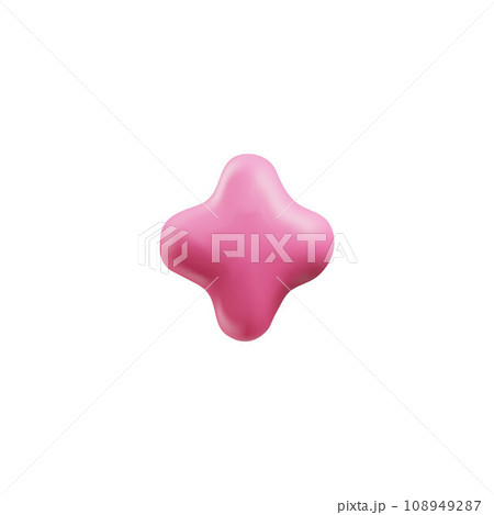 Plasticine sculpture plus sign. Plasticine sculpture plus sign. 108949287
