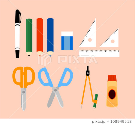 文房具のイラスト 文房具のイラスト 108949318