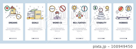 Website and mobile app onboarding screens vector template Website and mobile app onboarding screens vector template 108949450