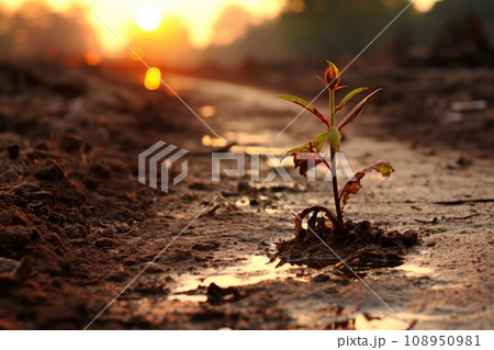 Carbon credit and Green energy concept. Generative AI 108950981