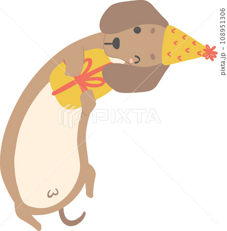 Birthday Dog, Cute Dachshund Sausage Dog with balloons , Festive and Playful Pet in Colorful Party Theme Birthday Dog, Cute Dachshund Sausage Dog with balloons , Festive and Playful Pet in Colorful Party Theme 108951306