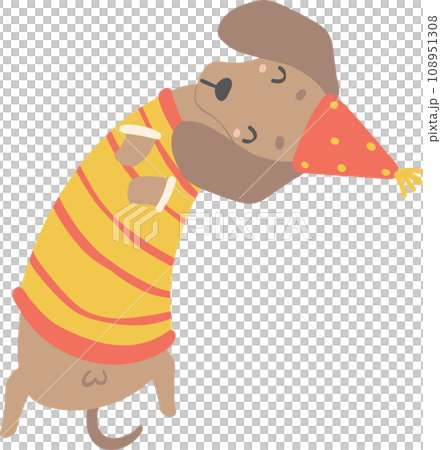 Birthday Dog, Cute Dachshund Sausage Dog with balloons , Festive and Playful Pet in Colorful Party Theme Birthday Dog, Cute Dachshund Sausage Dog with balloons , Festive and Playful Pet in Colorful Party Theme 108951308