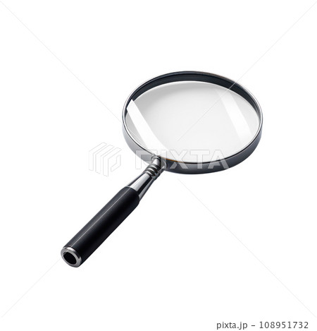 magnifying glass on transparent background 108951732