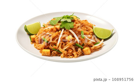 Pad Thai on the transparent background 108951756