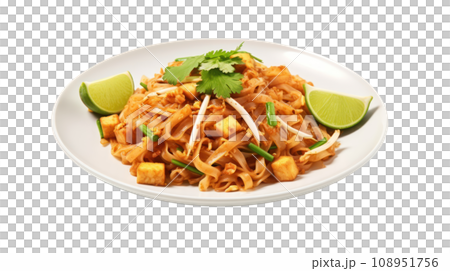 Pad Thai on the transparent background 108951756