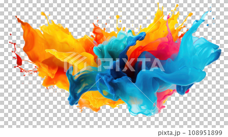 House paint placed on a transparent background House paint placed on a transparent background 108951899