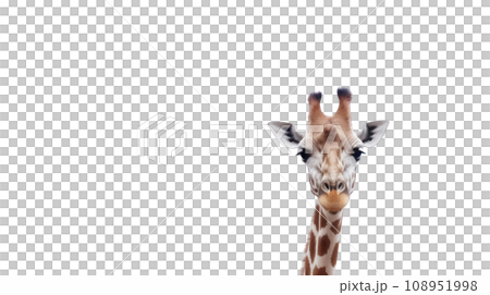 giraffe on the transparent background 108951998