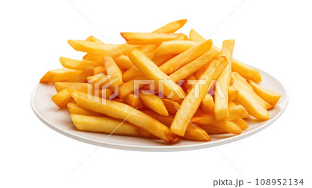 Fried French Fries on the transparent background 108952134