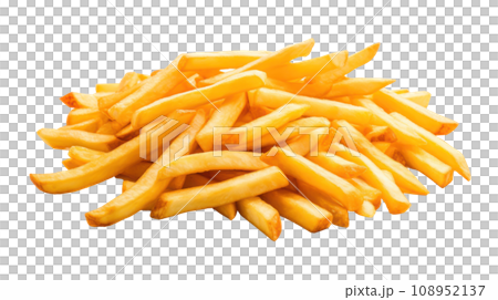 Fried French Fries on the transparent background 108952137