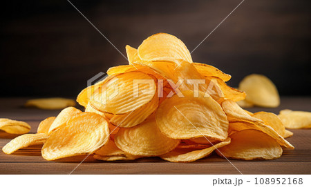 Potato Chips on the bowl Potato Chips on the bowl 108952168