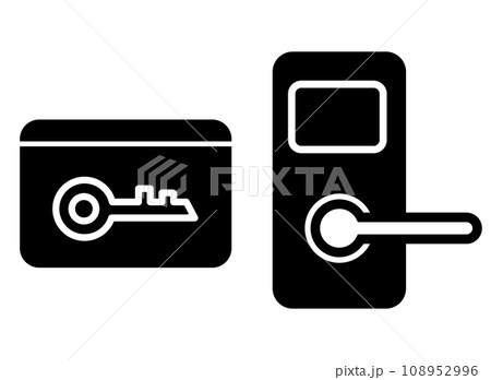 カードキー ドアノブ  アイコン カードキー ドアノブ  アイコン 108952996