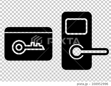 カードキー ドアノブ  アイコン カードキー ドアノブ  アイコン 108952996