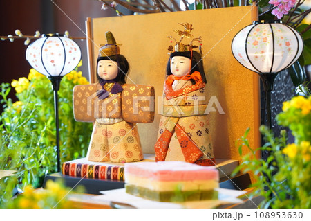 ひな祭り、伝統行事、祭り、日本、トラディショナル、三月三日、3月3日、春、女の子、桃の節句、雛祭り、 108953630