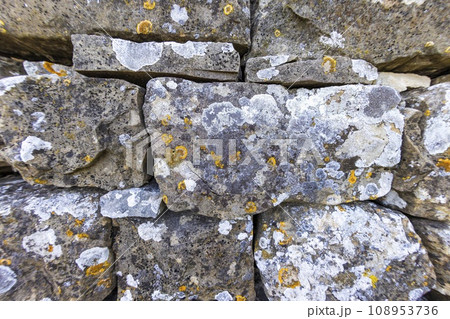 Close-up of a natural stone wall Close-up of a natural stone wall 108953736